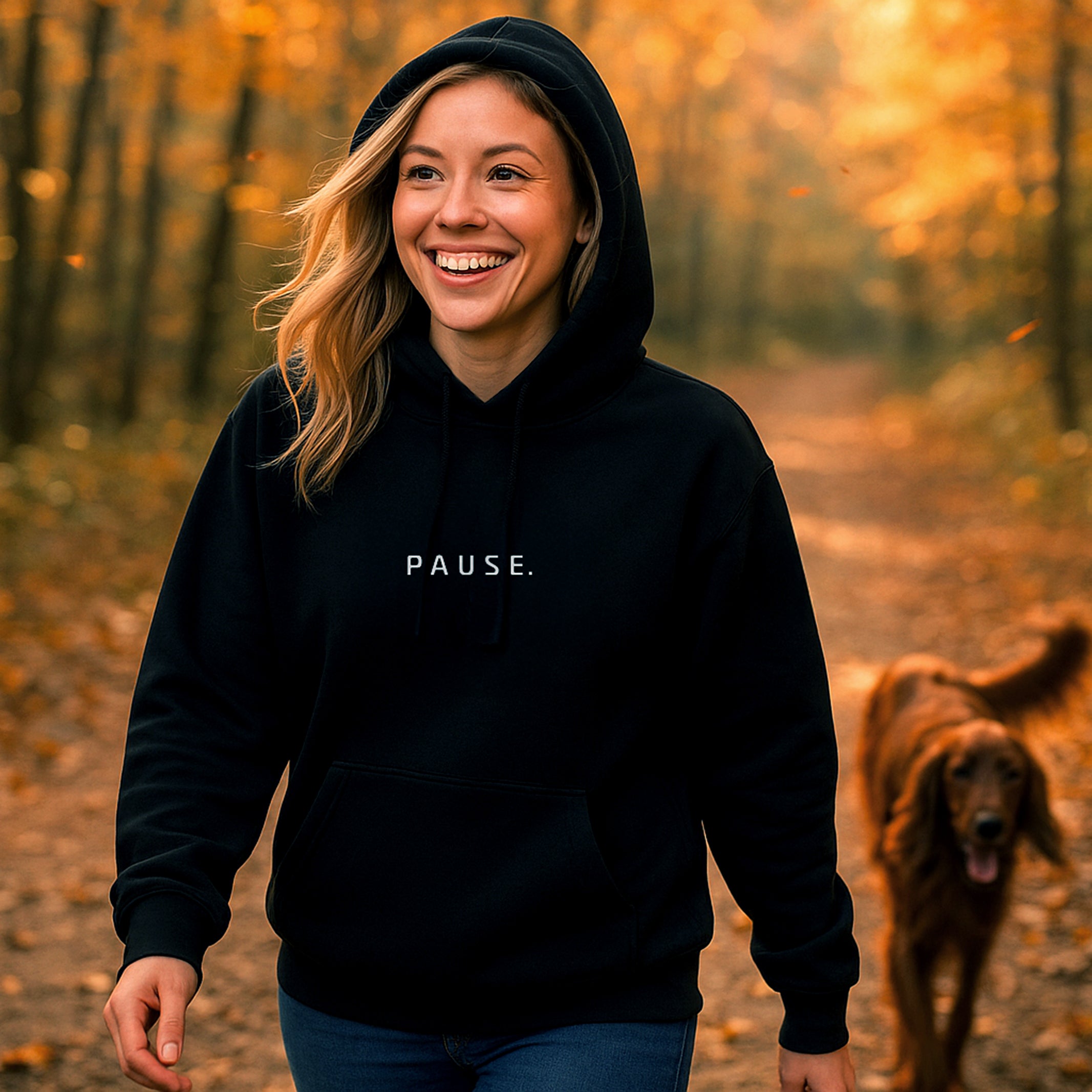 Pause Hoodie - Black