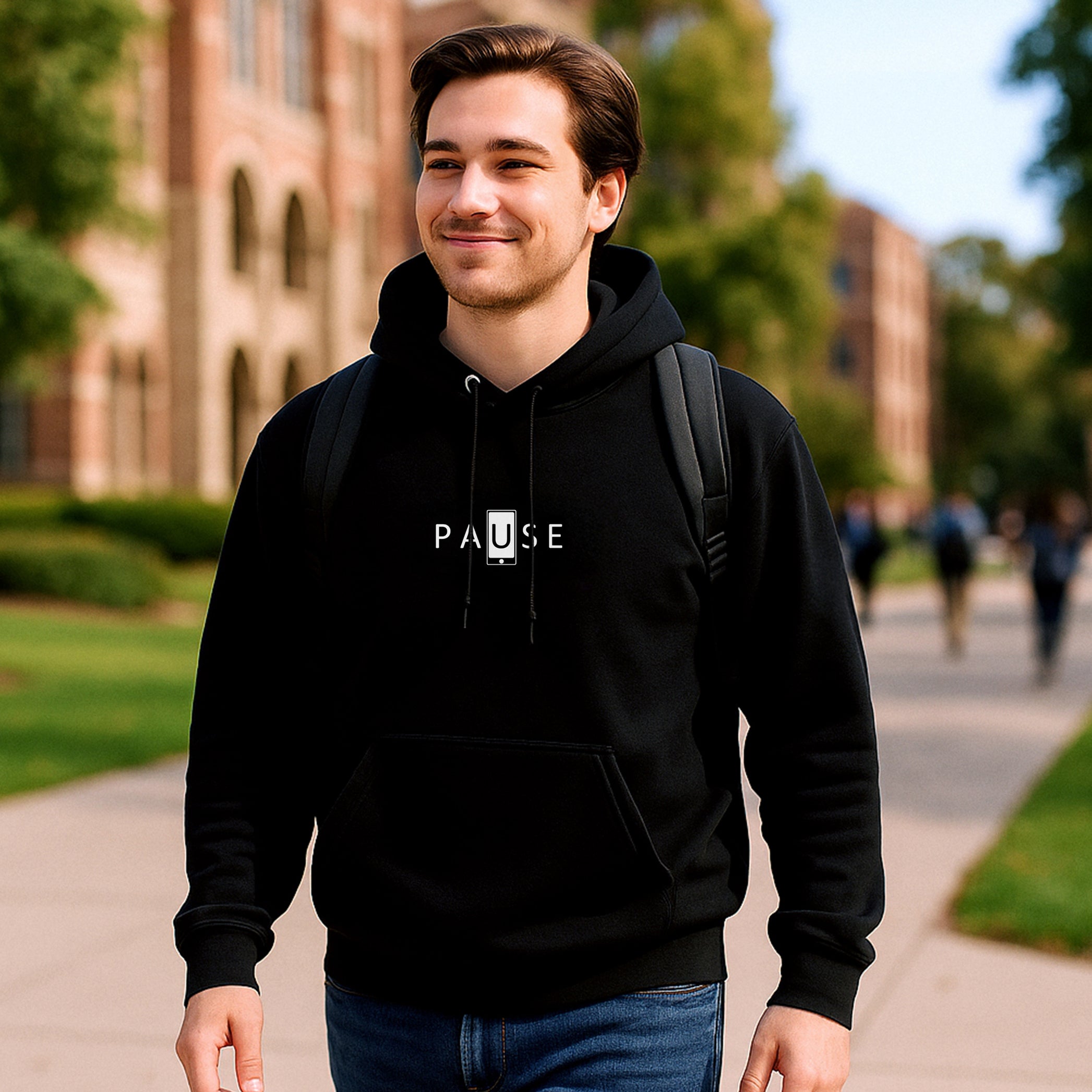 Digital Pause Hoodie - Black