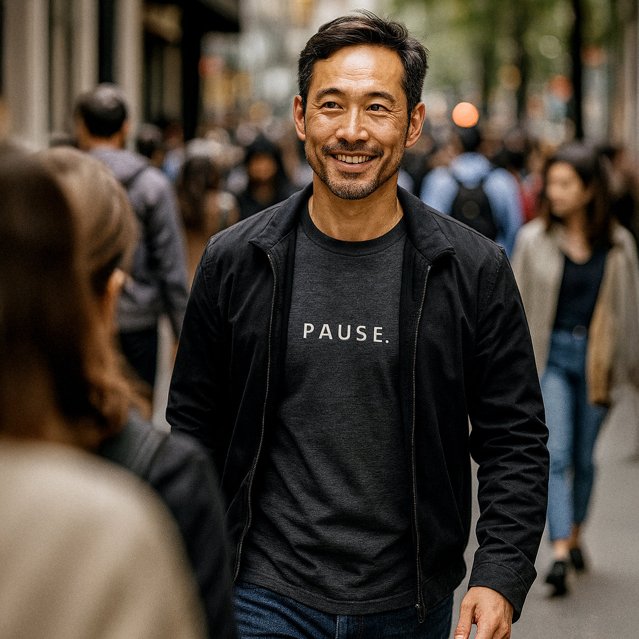 Pause Tee Shirt - Signature Gray