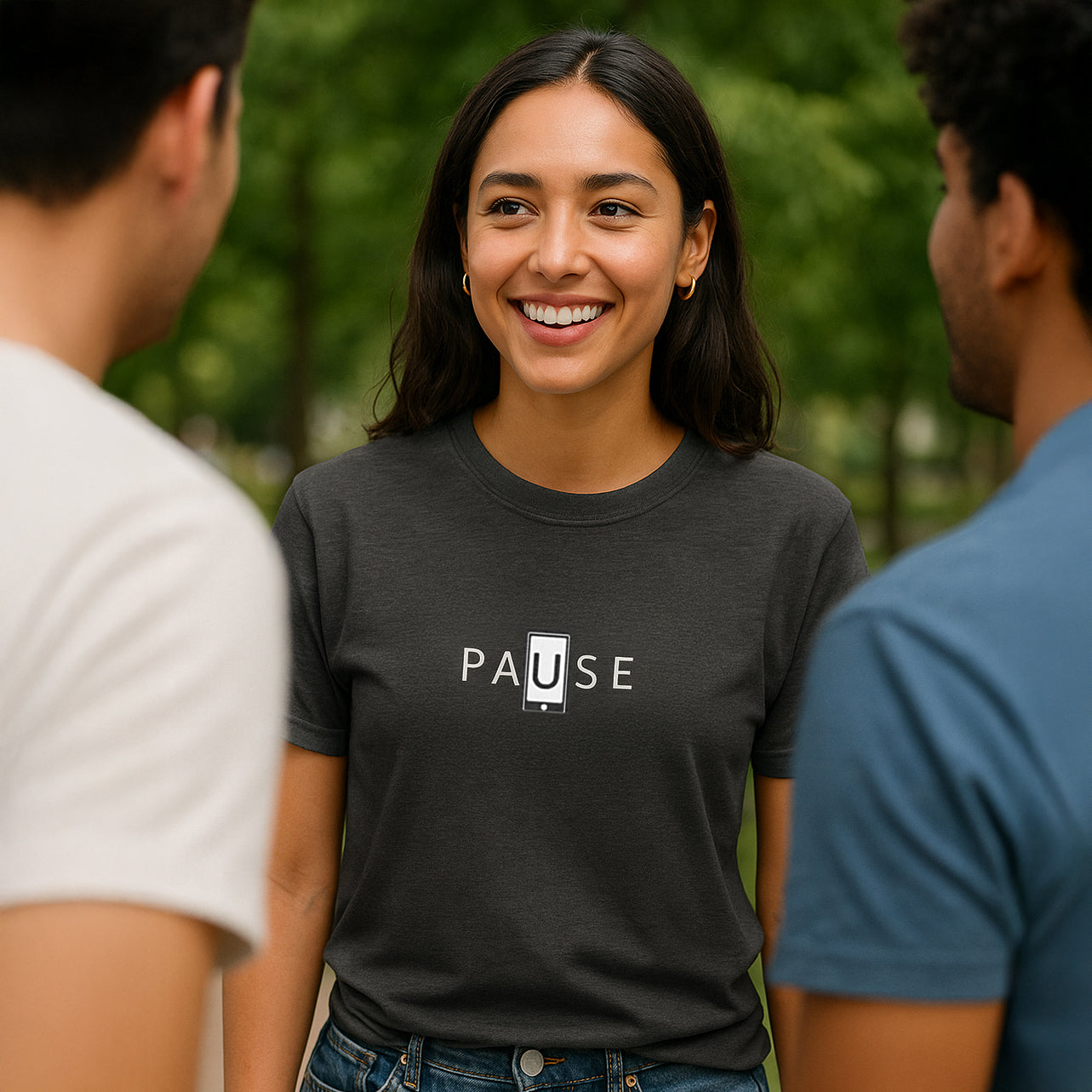 Digital Pause Tee Shirt - Signature Gray