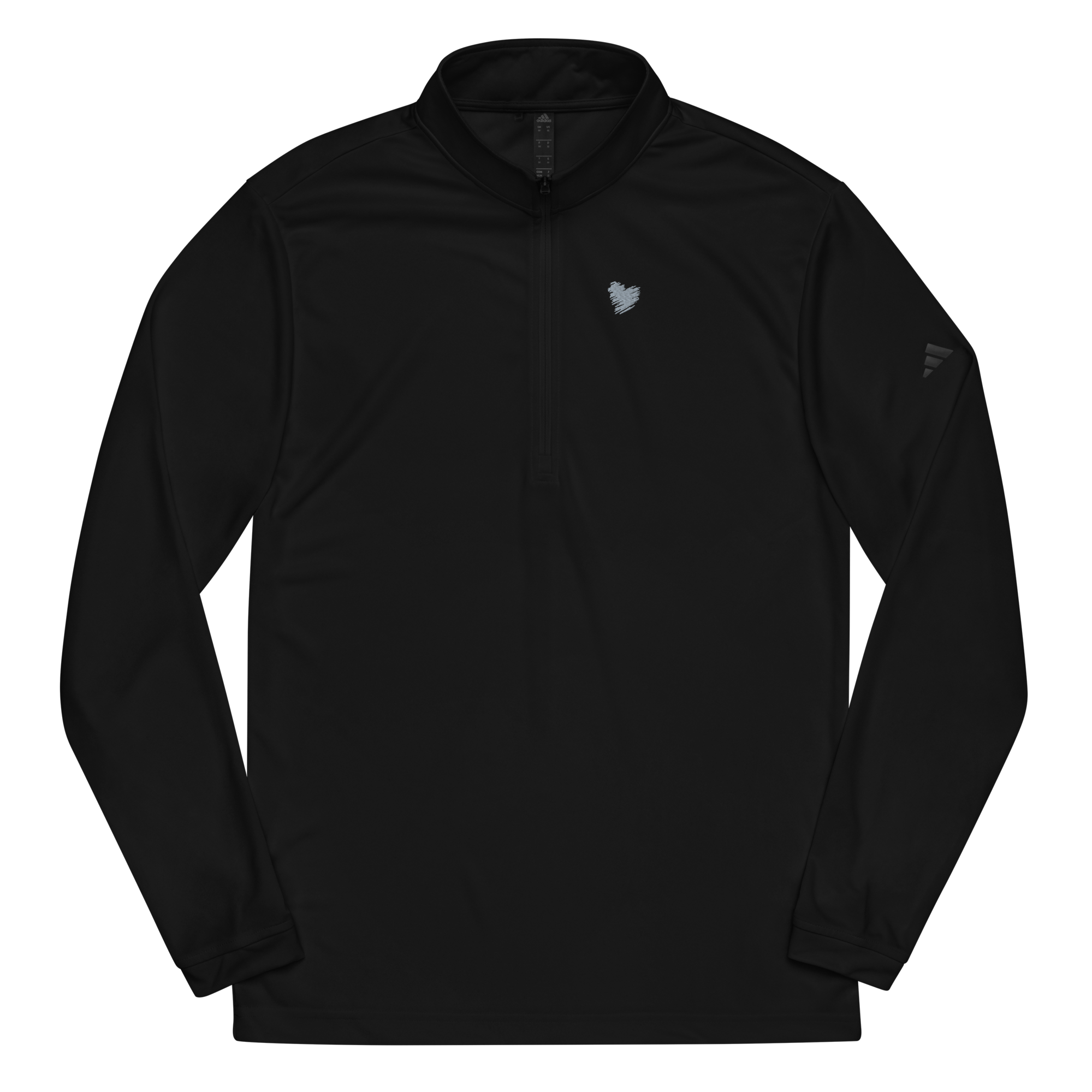 Heart Pullover - Adidas, Gray Embroidery